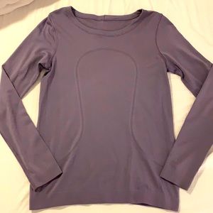 LULULEMON purpleish-gray long sleeve top